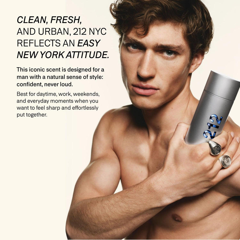Carolina Herrera hand spraying cologne onto wrist for fresh daytime confidence