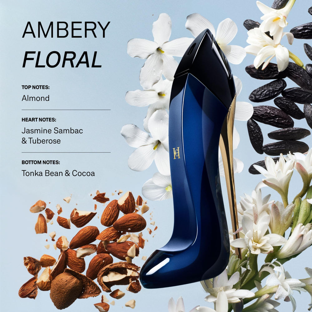Carolina Herrera Good Girl heel detail highlighting sculptural design and luxury
