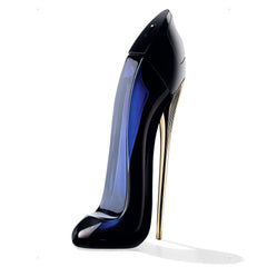 Carolina Herrera Good Girl front bottle showing iconic stiletto and visual appeal