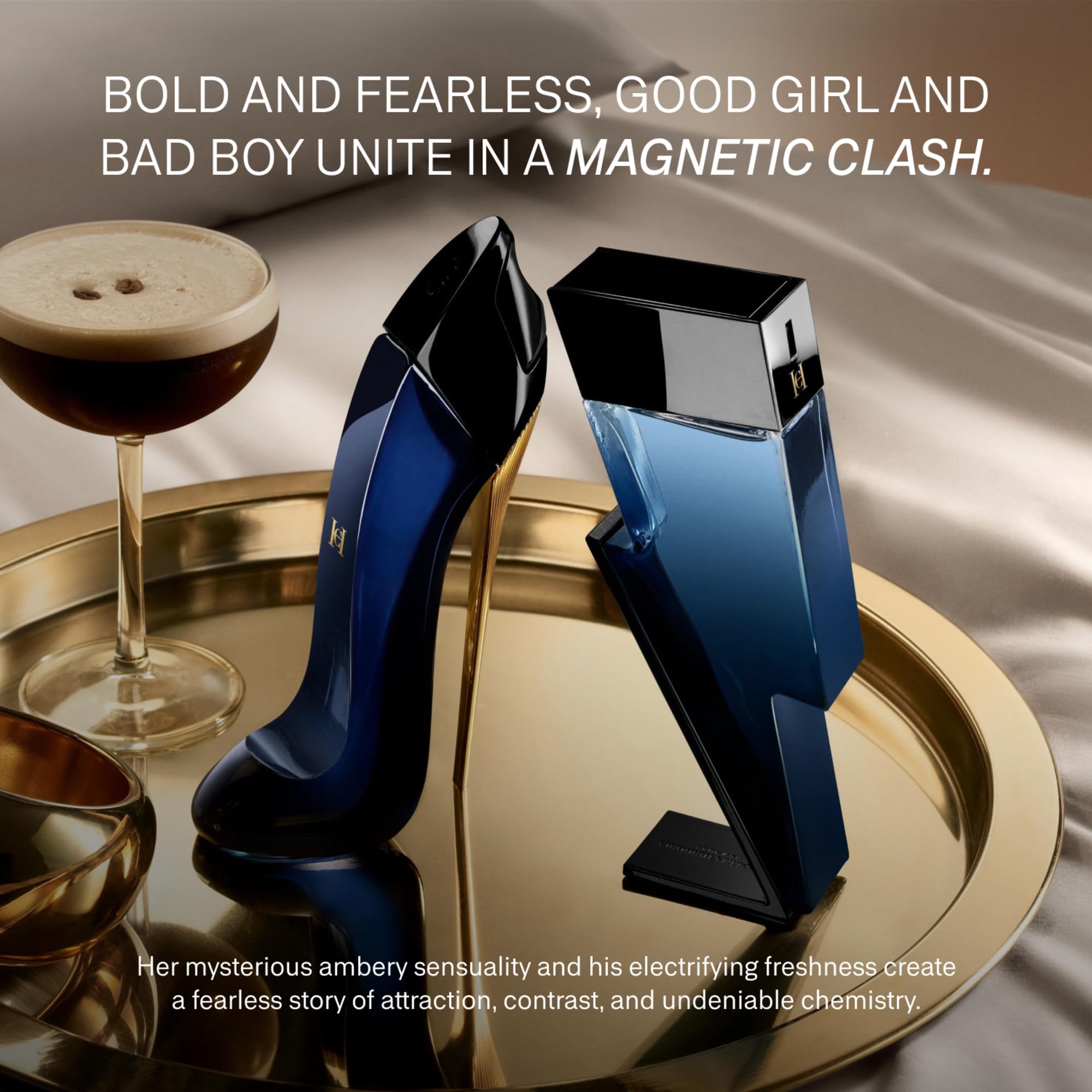 Carolina Herrera Good Girl with tuberose and almond ingredients illustrating scent notes