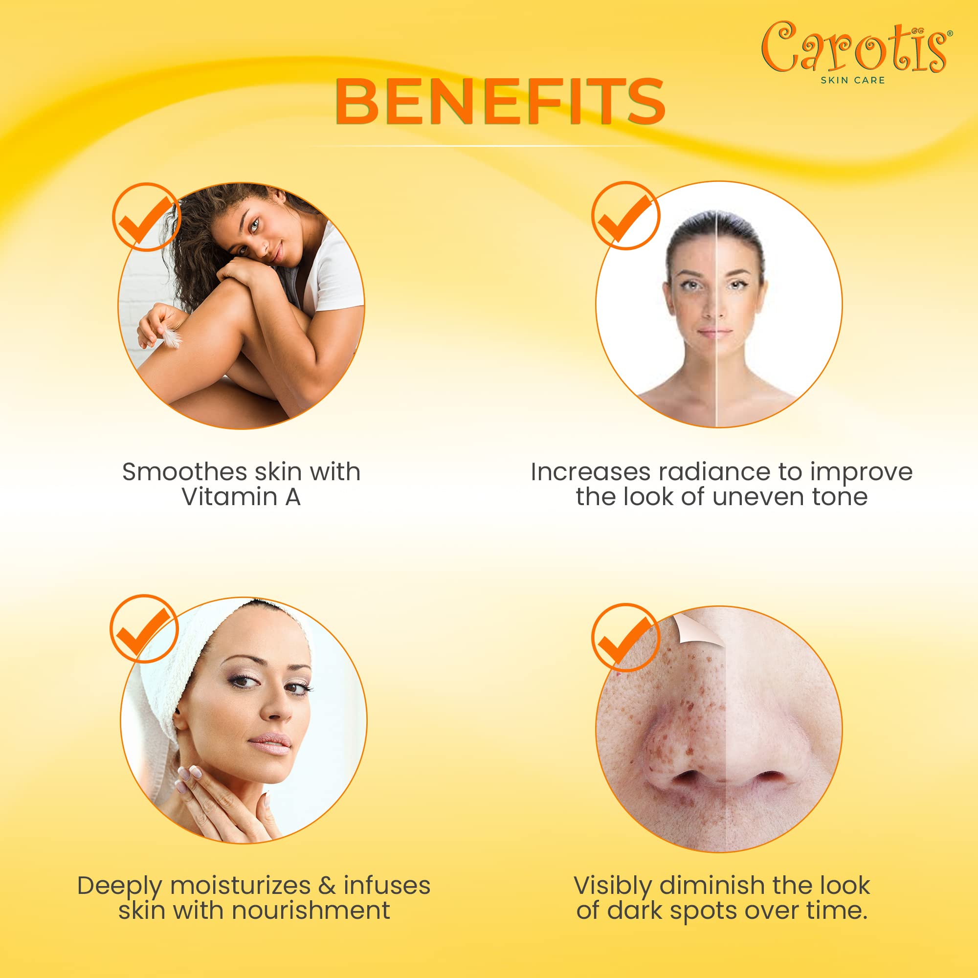 CAROTÏS applied to elbow and knee demonstrating targeted spot treatment benefit