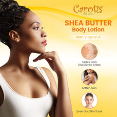 CAROTÏS ingredient label close-up highlighting arbutin complex and lactic acid benefits