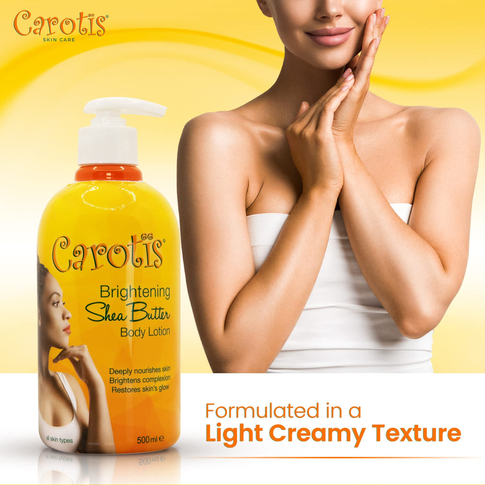 CAROTÏS shea butter and carrot oil visual highlighting nourishing and antioxidant benefits