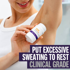 Carpe being applied to underarm showing easy use and quick drying benefit
