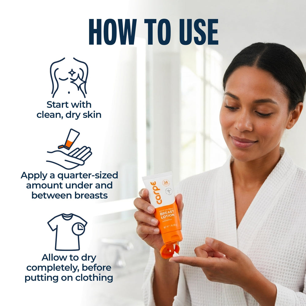 Carpe bottle on bathroom shelf conveys daily routine ease and accessibility