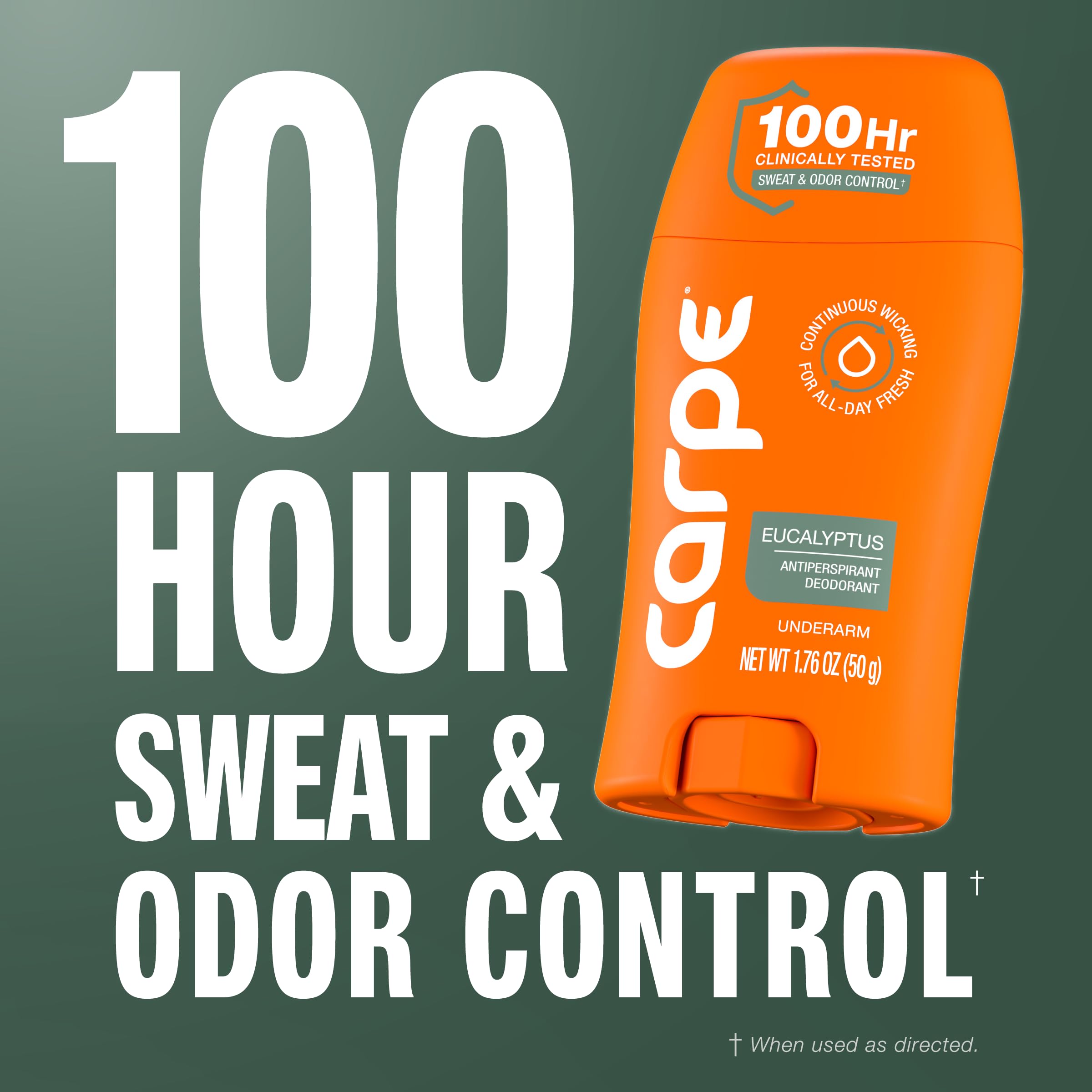 Applying Carpe on underarm to show smooth glide and confident protection
