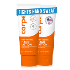 Carpe front packaging showing 2-pack and eucalyptus scent benefit