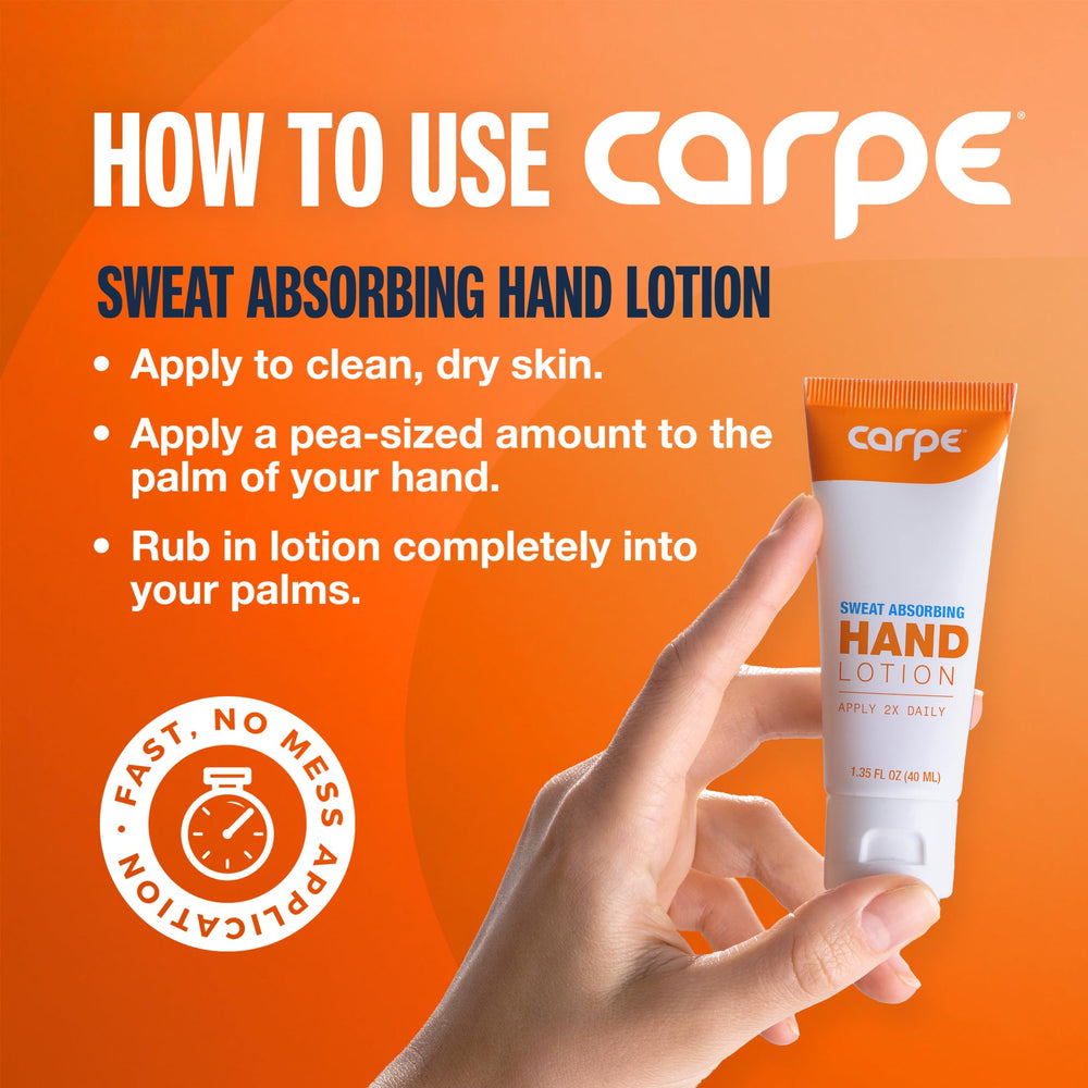 Carpe eucalyptus hands application demonstrating simple nightly routine benefit