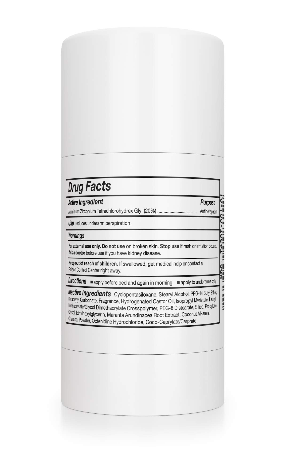 Carpe label ingredients panel showing clinically minded formulation benefit