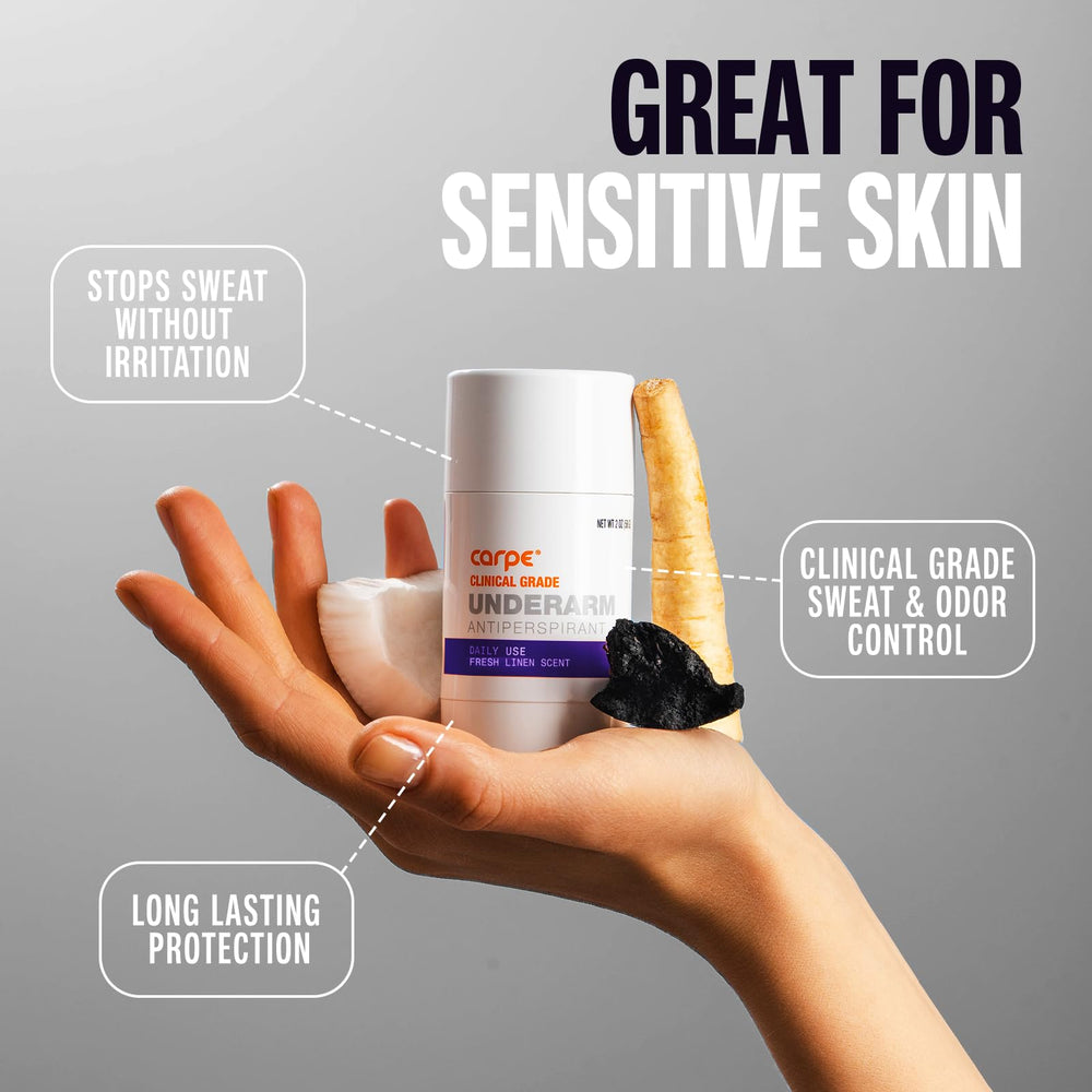 Carpe in a morning routine setting showing confidence and all-day protection