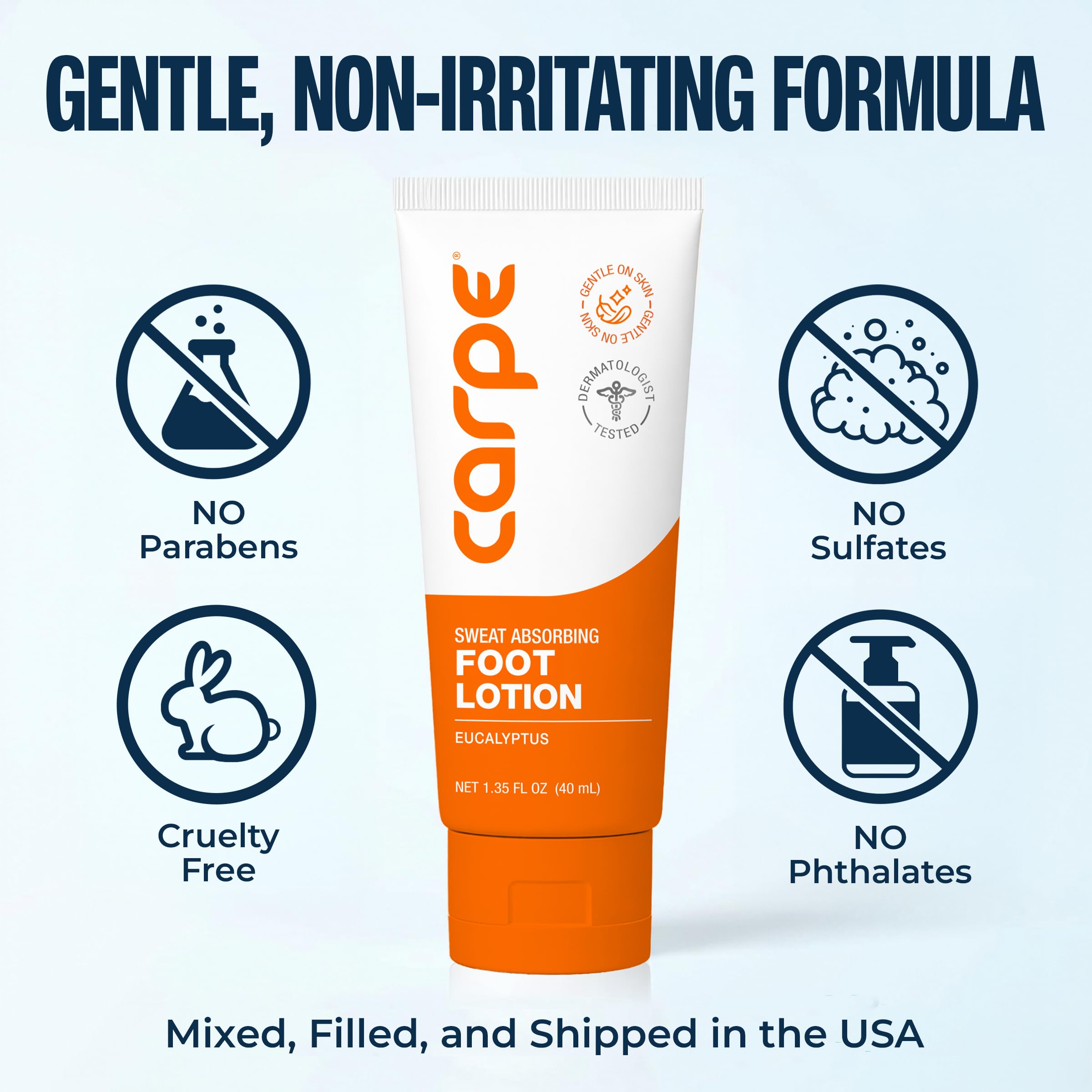 Carpe product label and ingredient list highlighting dermatologist development