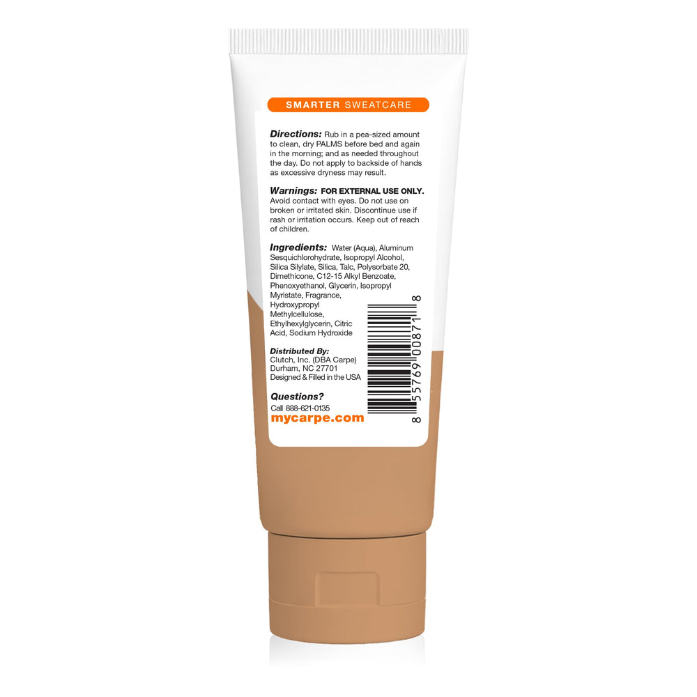 Carpe travel-ready bottle inside a bag for on-the-go sweat control
