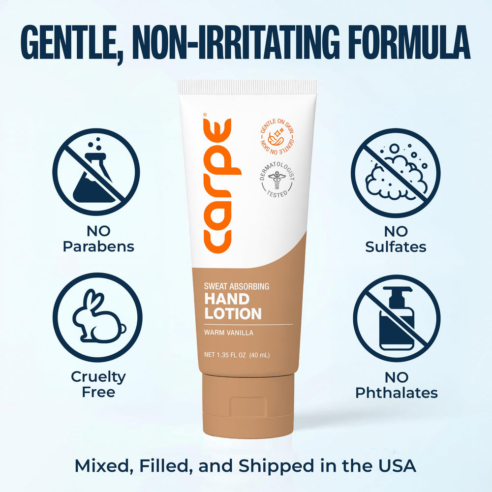 Carpe ingredient label close-up indicating dermatologist-developed safety