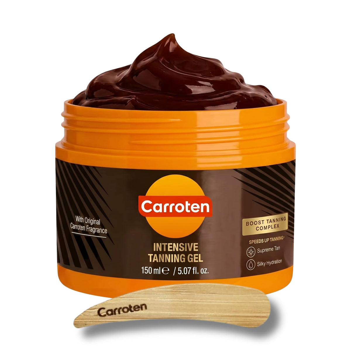Carroten front packaging showing tube and brand for clear product identification