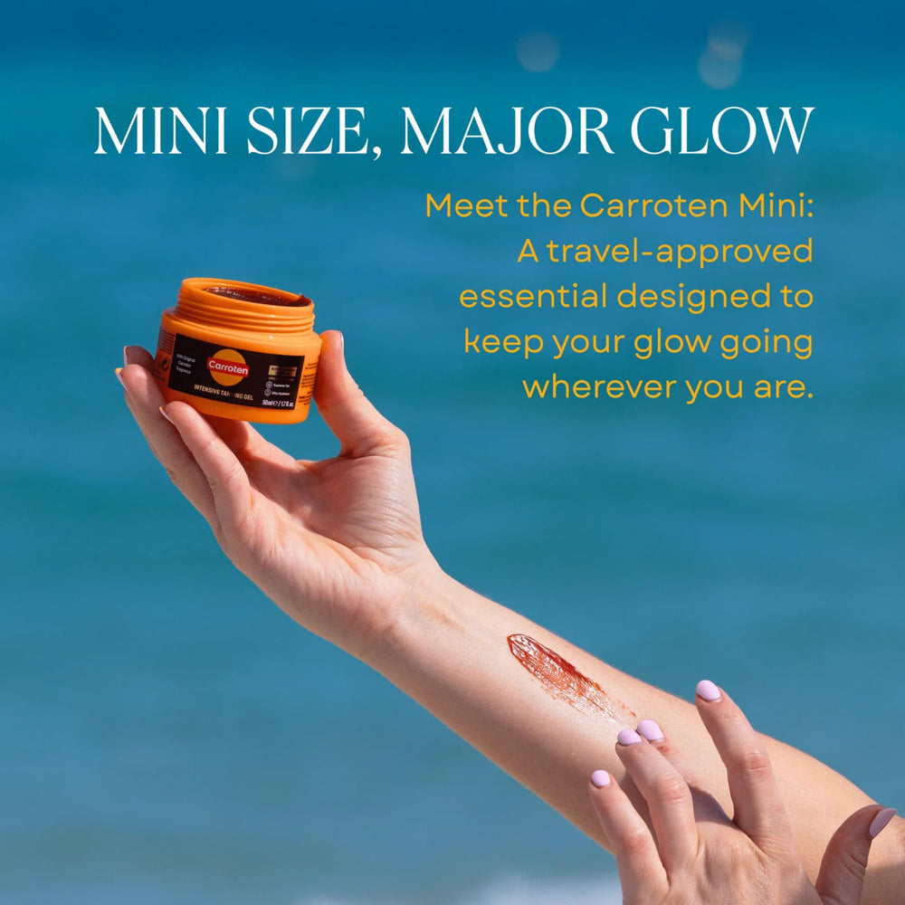 Carroten gel texture close-up highlighting smooth, fast-spreading formula