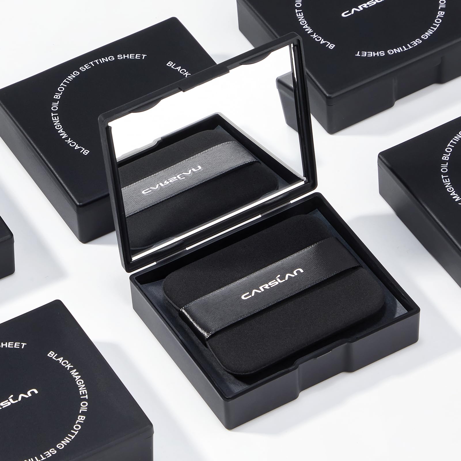 CARSLAN compact inside purse ready for discreet midday makeup refresh