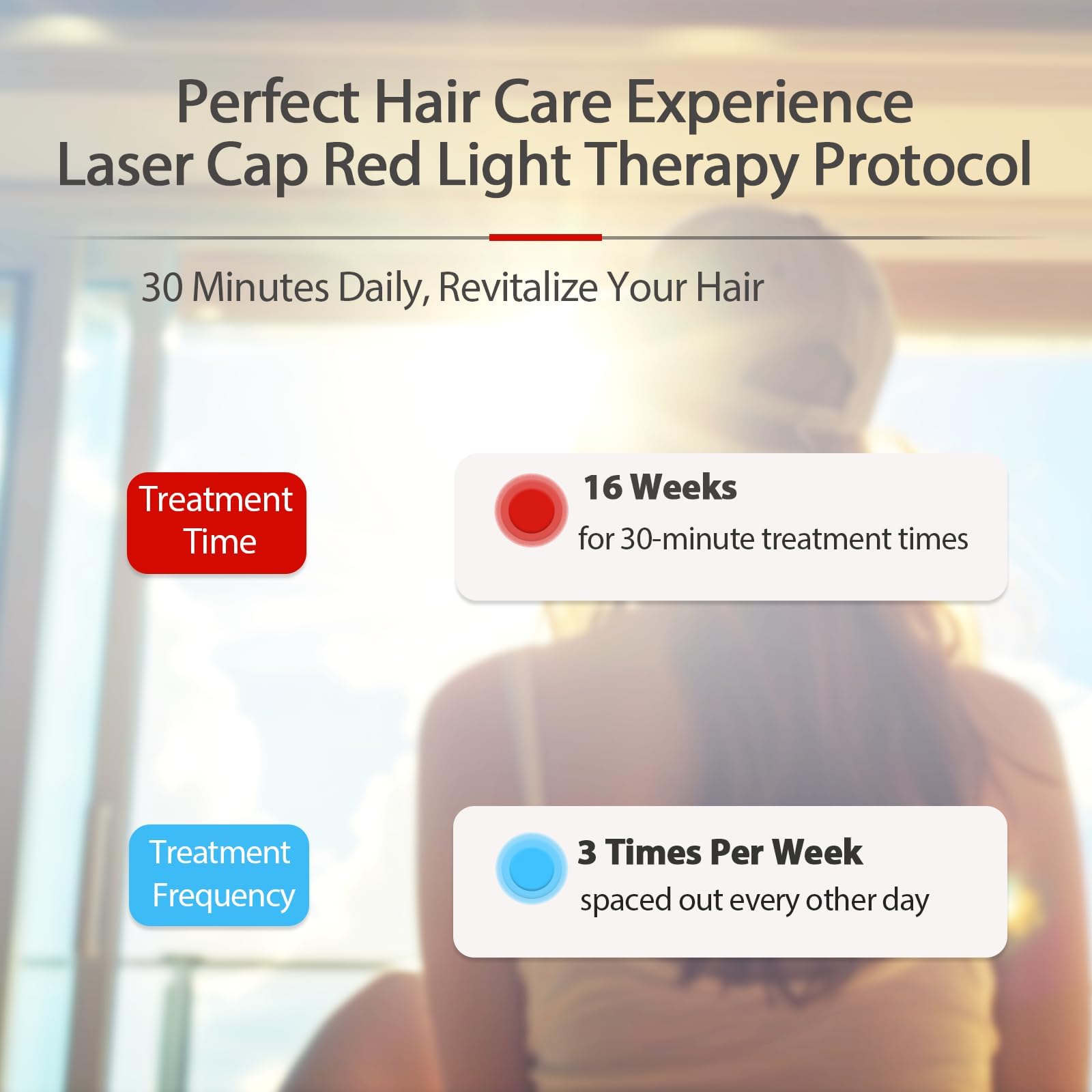 Carviki cap worn by woman demonstrating hands-free treatment convenience