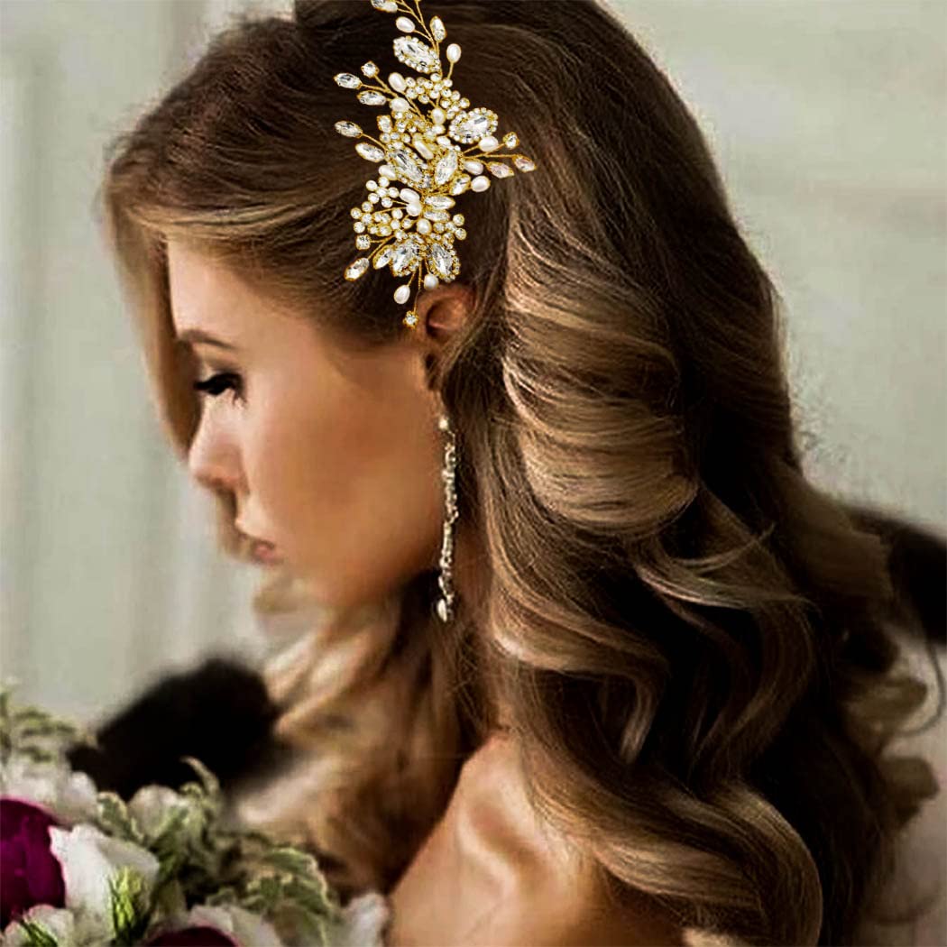 CASDRE front view gold comb showing overall design and elegant finish
