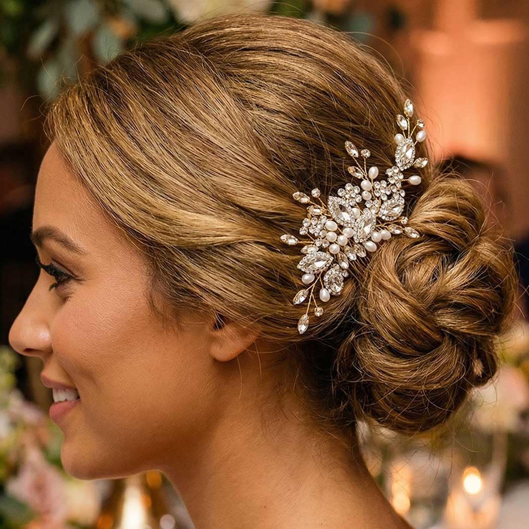 CASDRE on a bride outdoors emphasizing wedding-ready sparkle and warmth