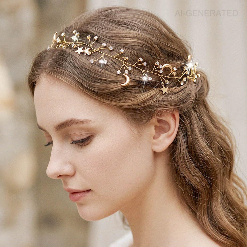 CASDRE styled as a tiara on mannequin showing regal event look
