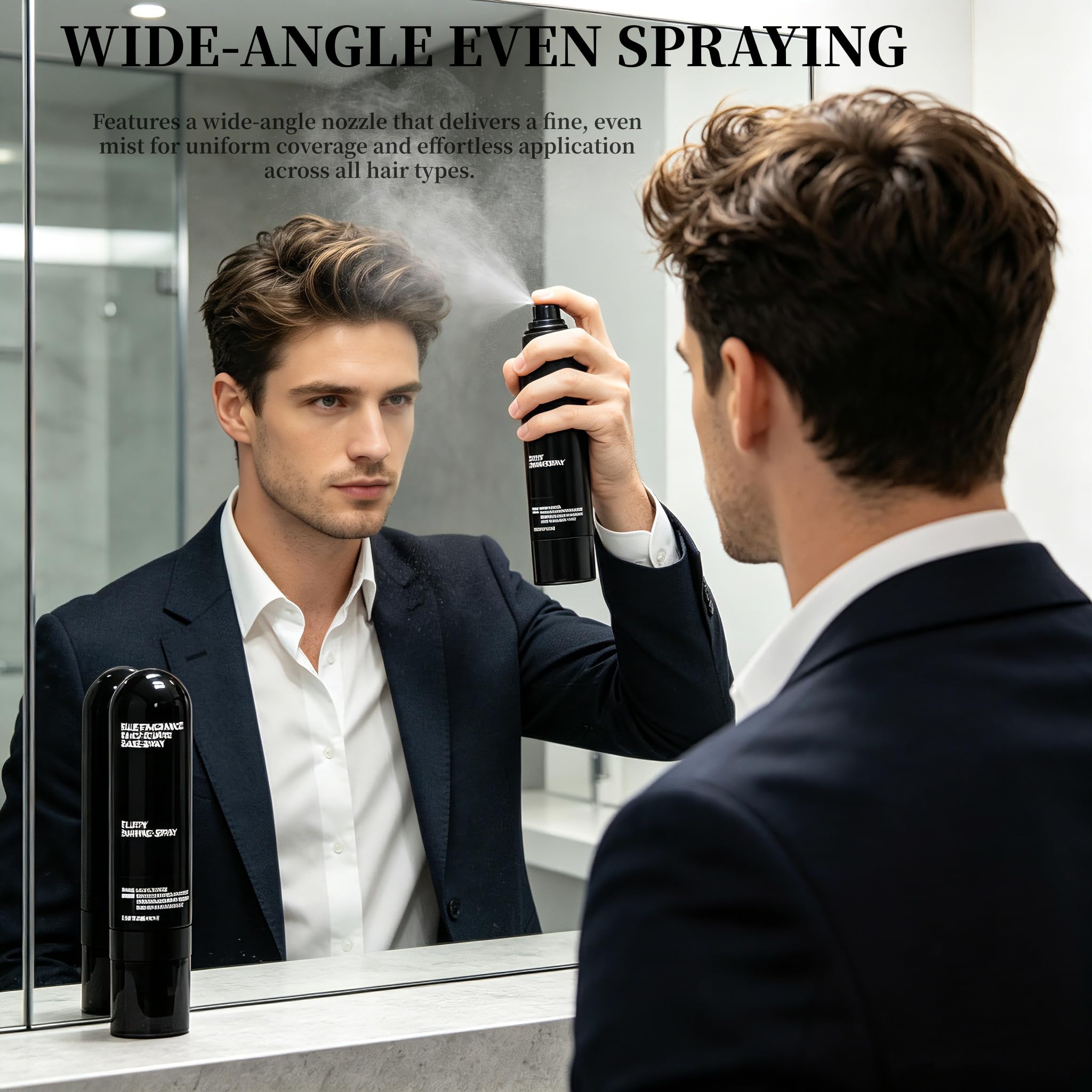 CATESILK applied to styled hair giving visible lifted volume
