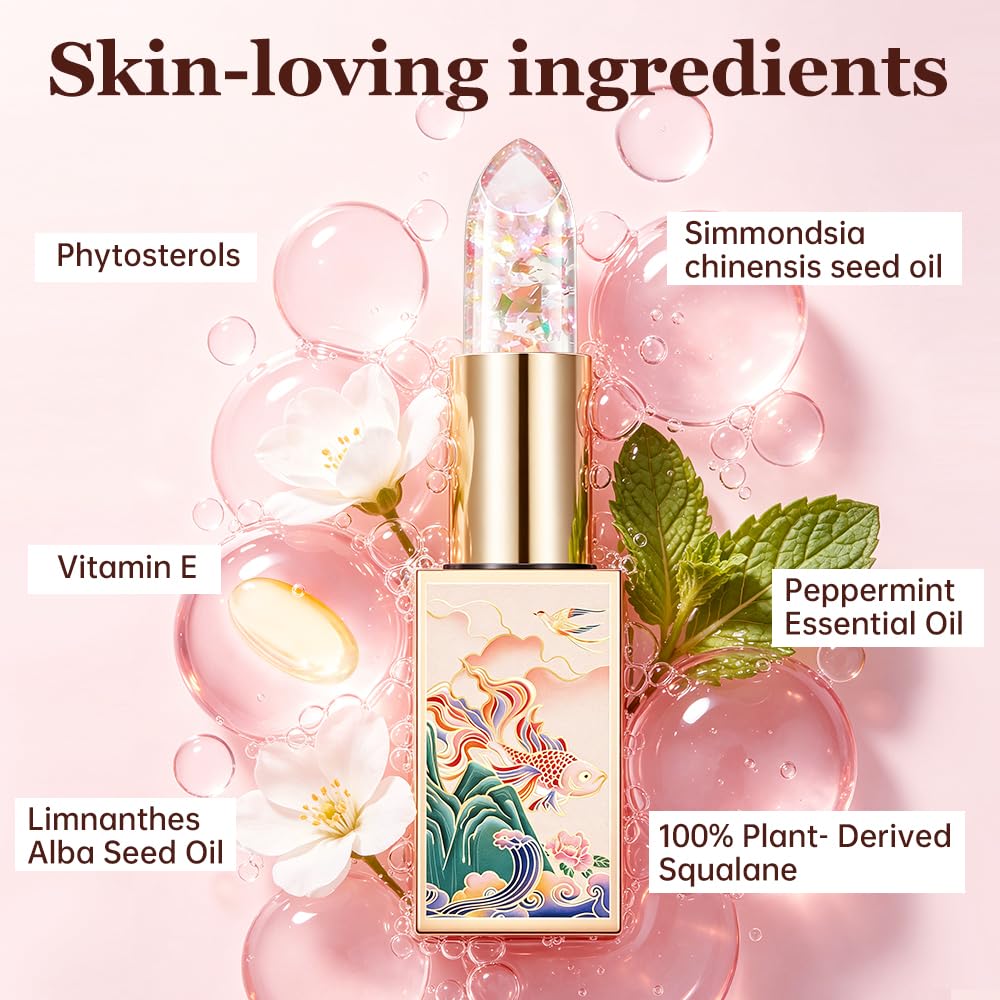 CATKIN C04 applied on lips during use demonstrating moisturizing and gloss benefit