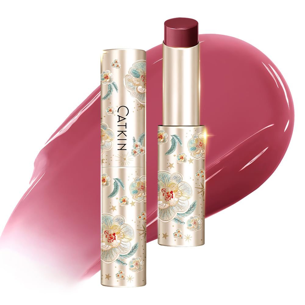 Catkin front packaging showing compact tinted balm, ideal for travel