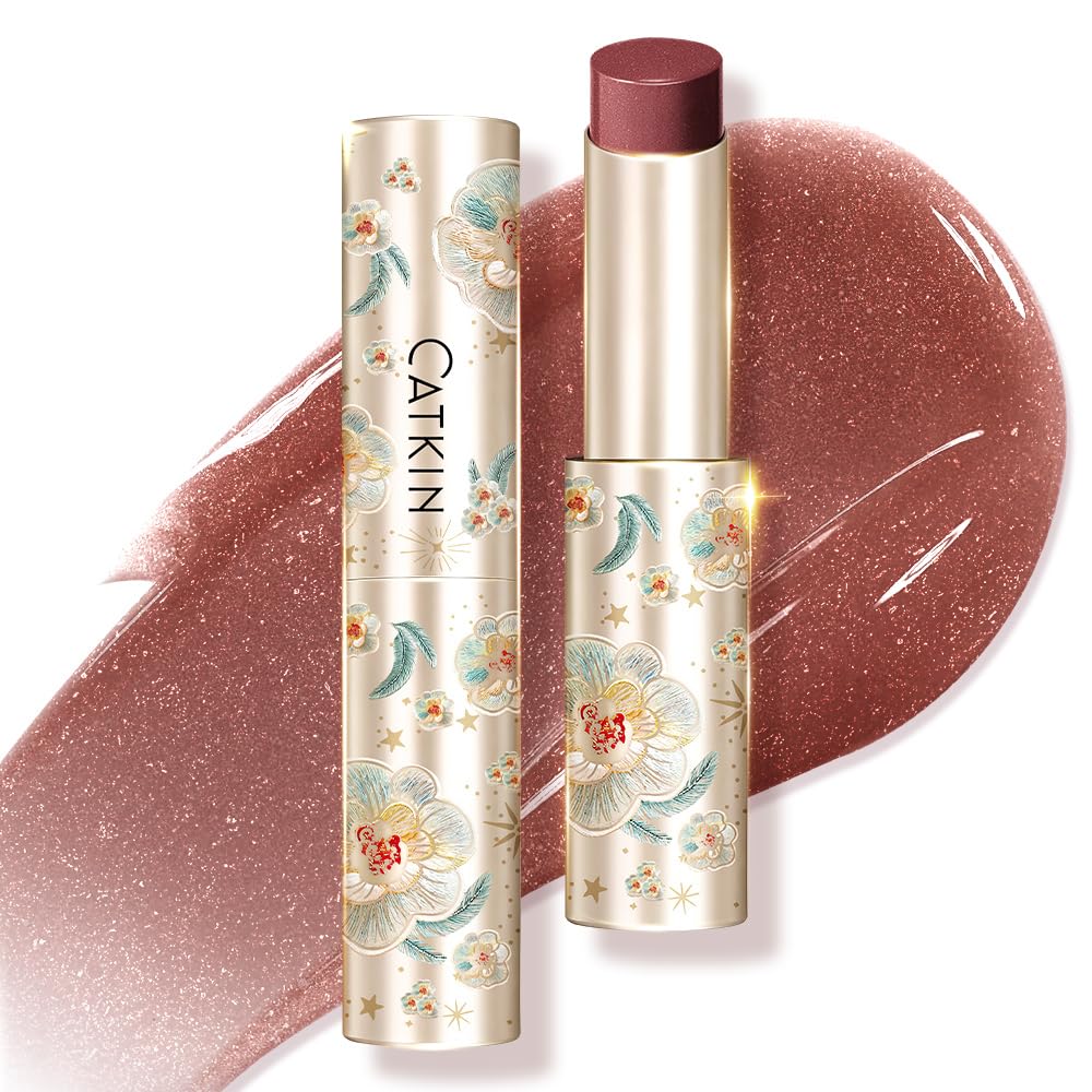 Catkin front packaging showing glossy tinted balm and brand benefit