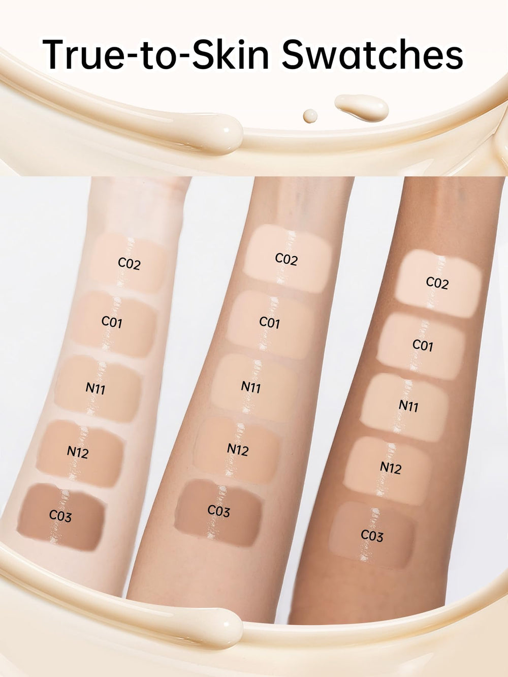 Catkin application close-up demonstrating smooth blending and even finish