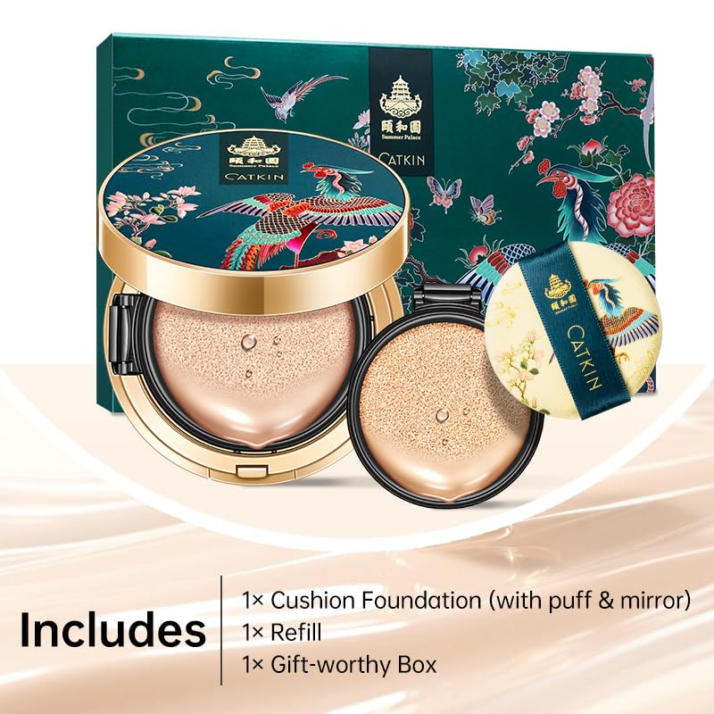 Catkin compact in hand to show true size and travel-friendly convenience