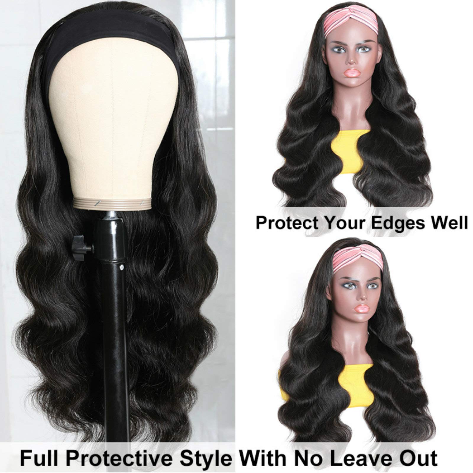 catti included wig cap and matching headband ready for quick install