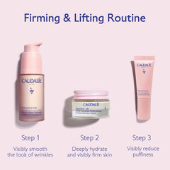 Caudalie Firming Cashmere Cream creamy texture swatch demonstrating deep hydration