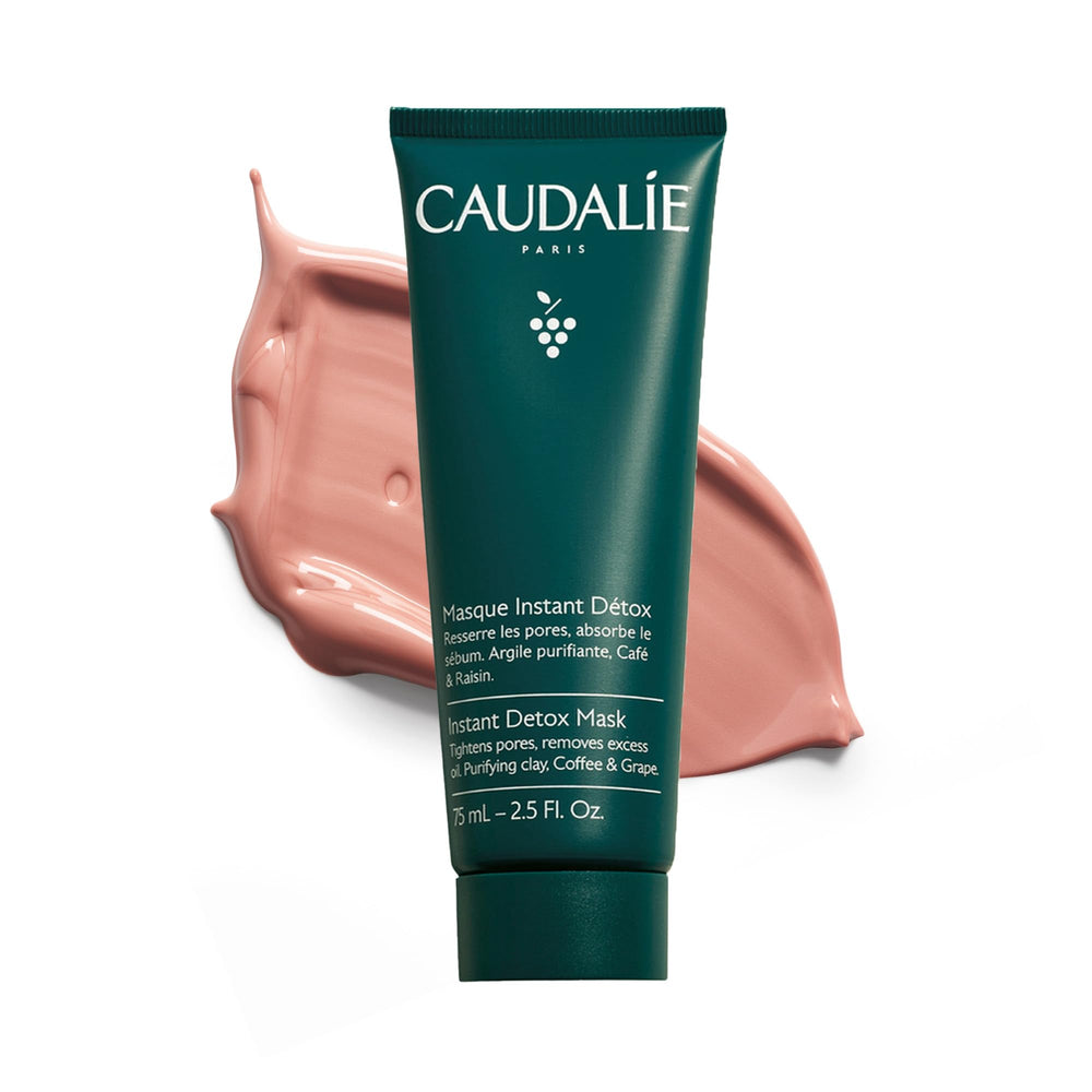 Caudalie Instant Detox Mask front packaging showing jar and branding for quick pore care