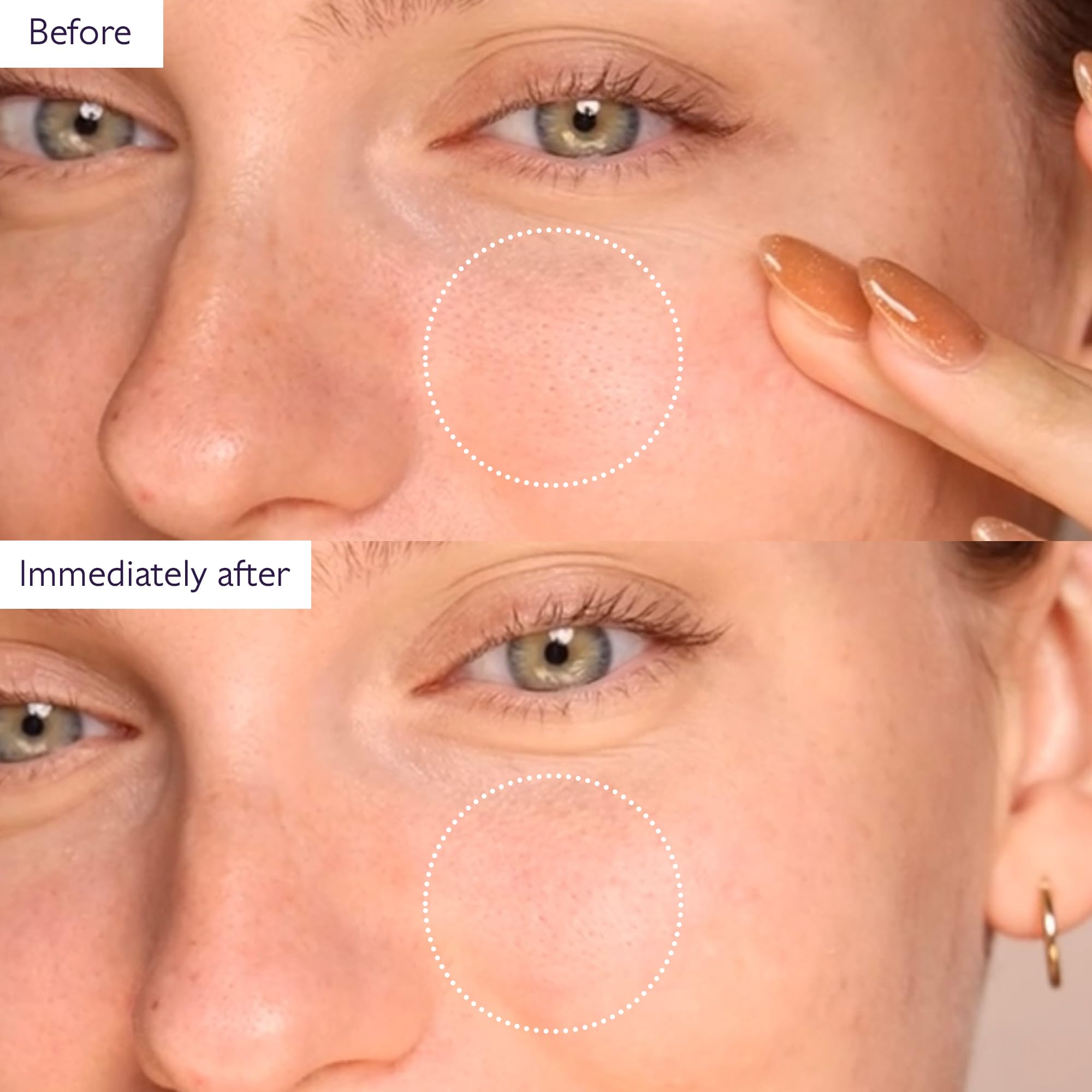 Applying Caudalie mask on face demonstrating easy 10-minute detox and clearer-looking skin