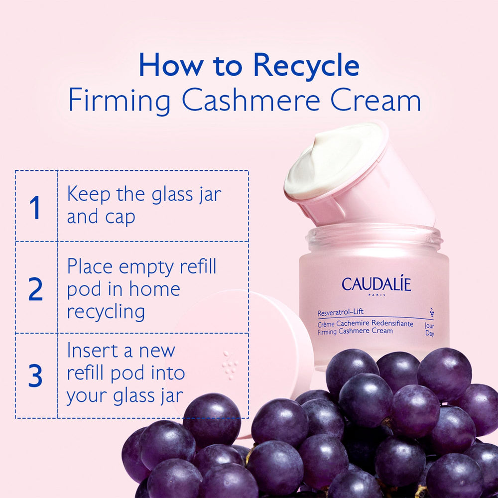 Caudalie jar on bathroom shelf showing daily routine integration benefit