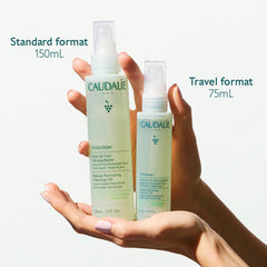 Caudalie Vinoclean being warmed in hands for effortless makeup removal