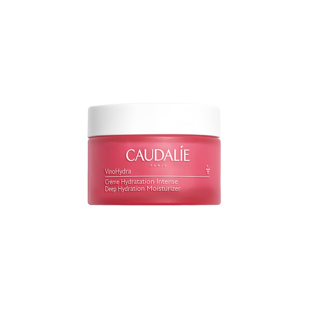 Caudalie jar front view showing product and soothing hydration
