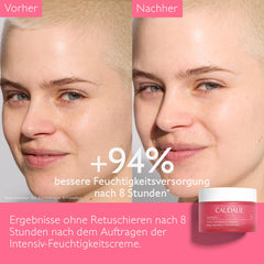 Caudalie cream on hand to show lightweight spreadability and absorption