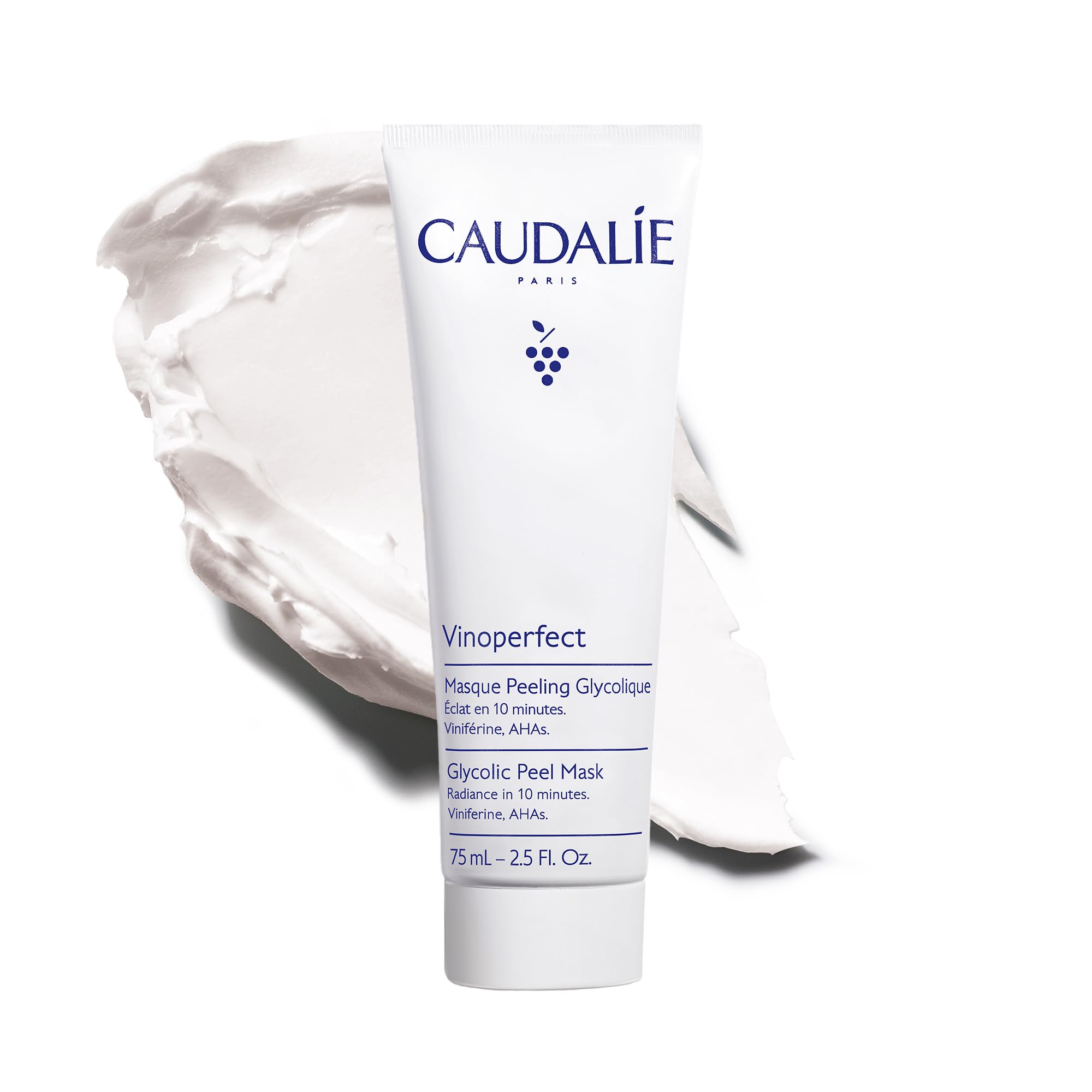 Caudalie jar front view showing Vinoperfect mask and clear benefit of radiance