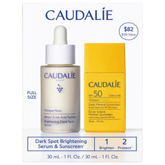 Caudalie Vinoperfect serum front view showing elegant bottle and brand benefits