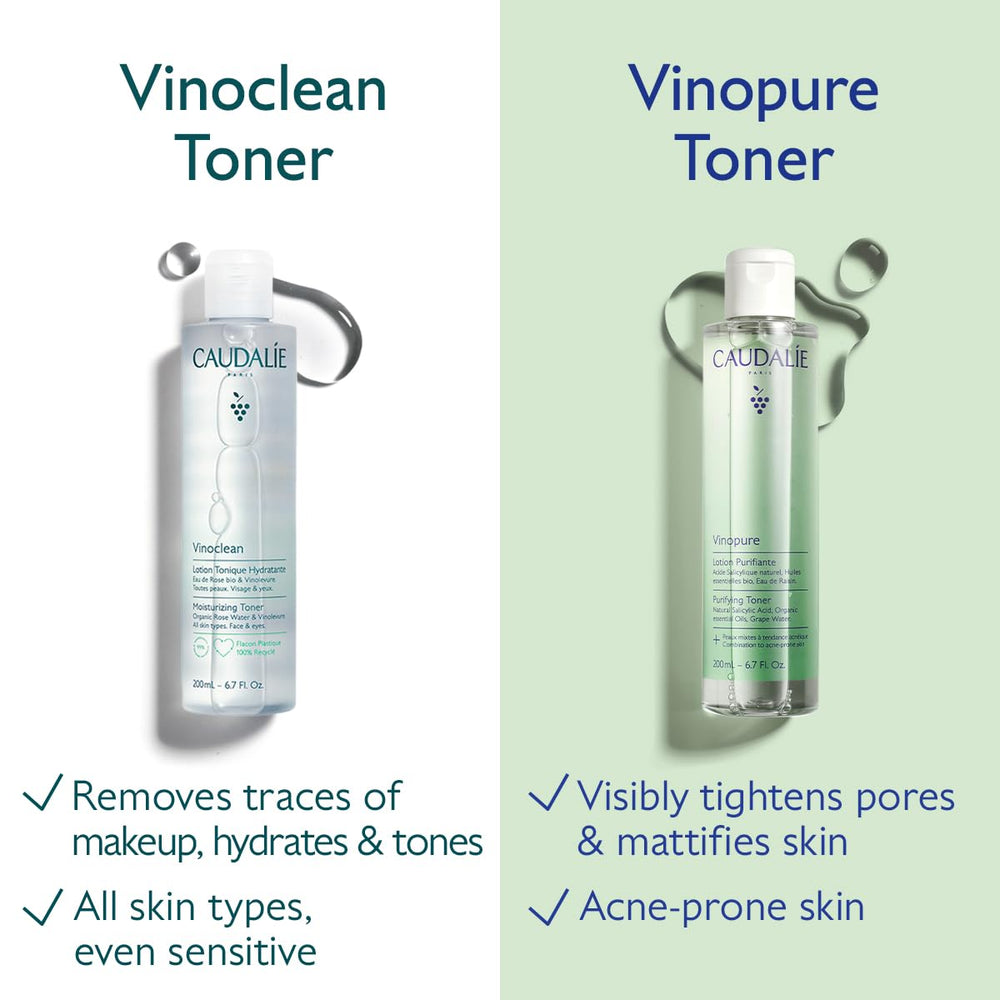 Caudalie nozzle close-up showing precise dispensing and spill-free benefit