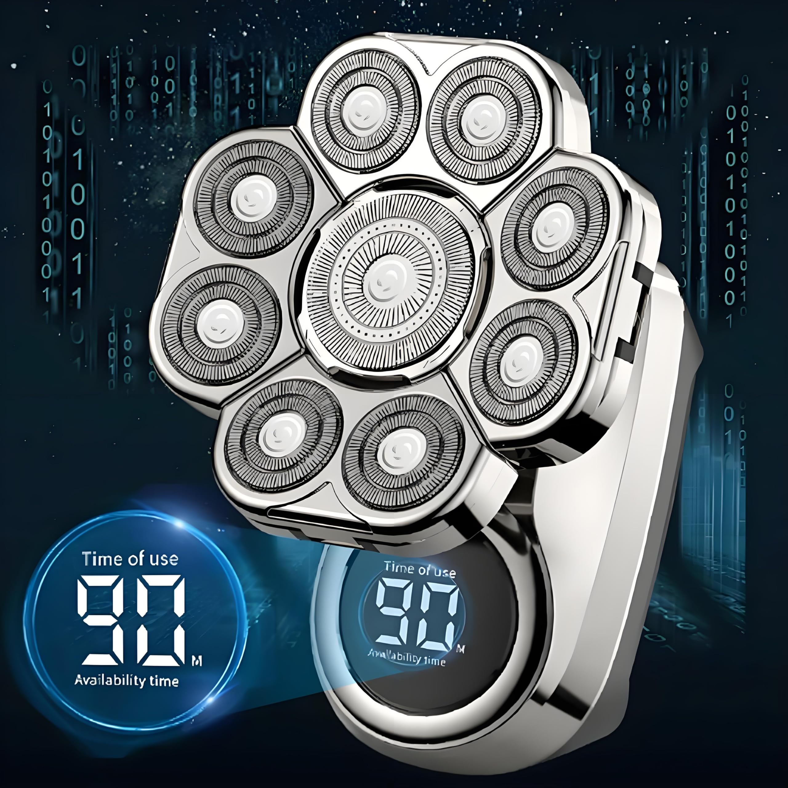 CBDYWVR LED display lit with battery and lock icons for easy status and alerts