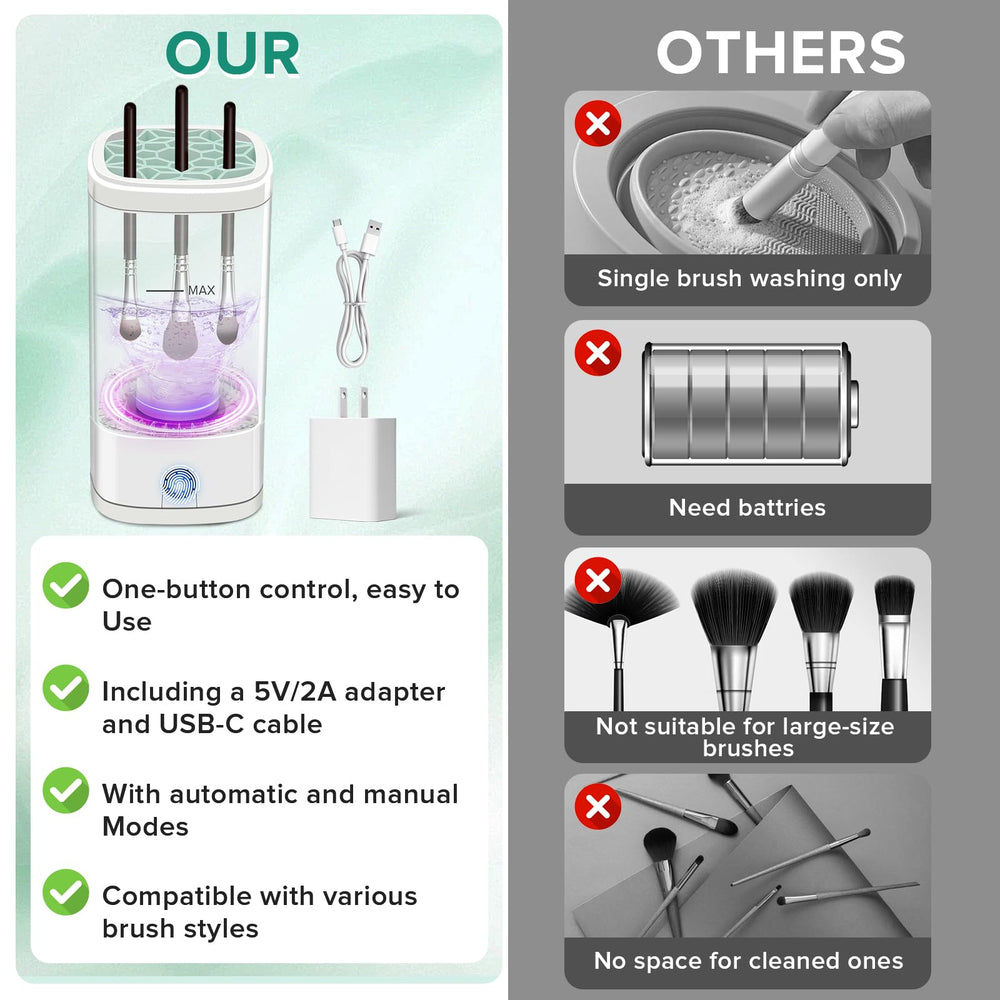 Cbsrvmlp drying holder with brushes upright showing organized drying and shape protection