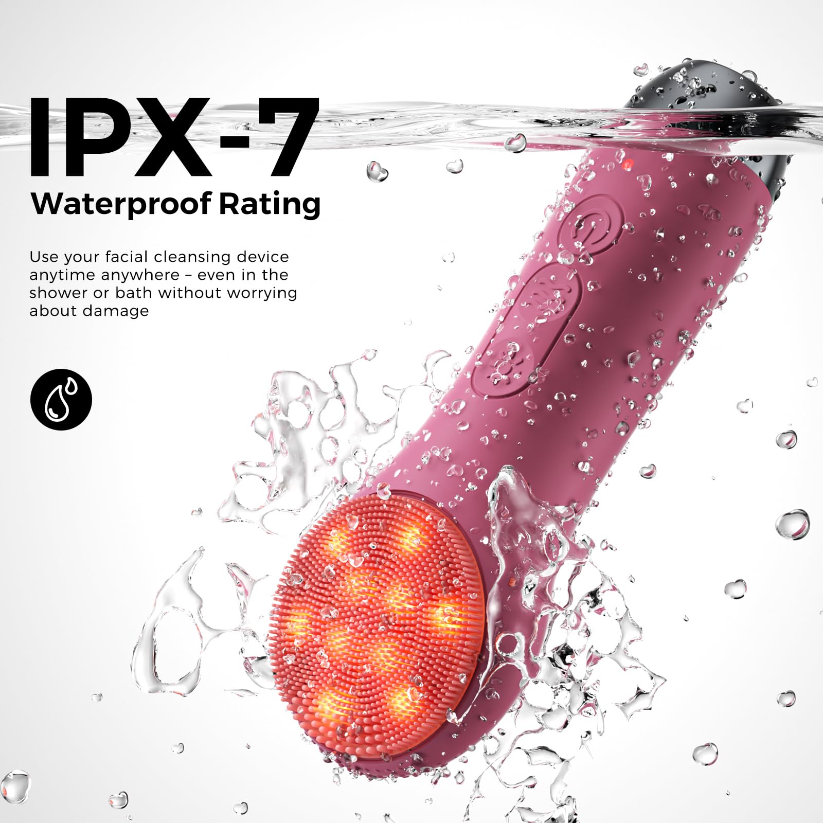 Ccigedy illuminated LEDs showcasing four light modes for tailored skincare benefits