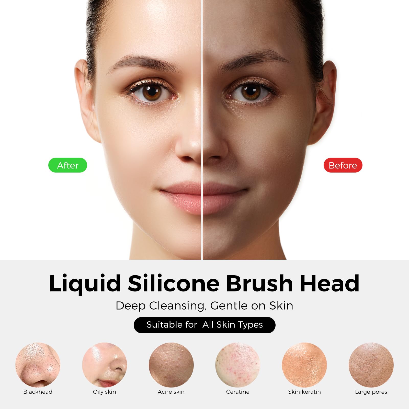 Ccigedy side profile showing warming indicator for comfortable warm-touch cleansing