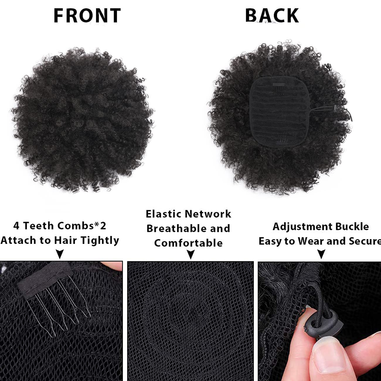 CECINILL worn by model demonstrating quick updo convenience and polished appearance