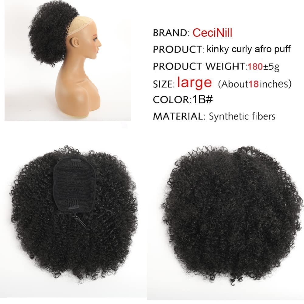 CECINILL close-up of kinky curly texture for natural look