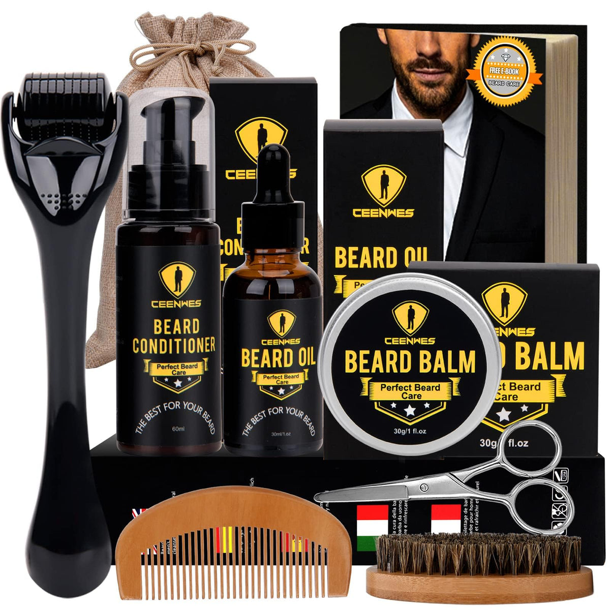 Ceenwes front packaging showing full grooming kit and travel bag benefit tidy storage