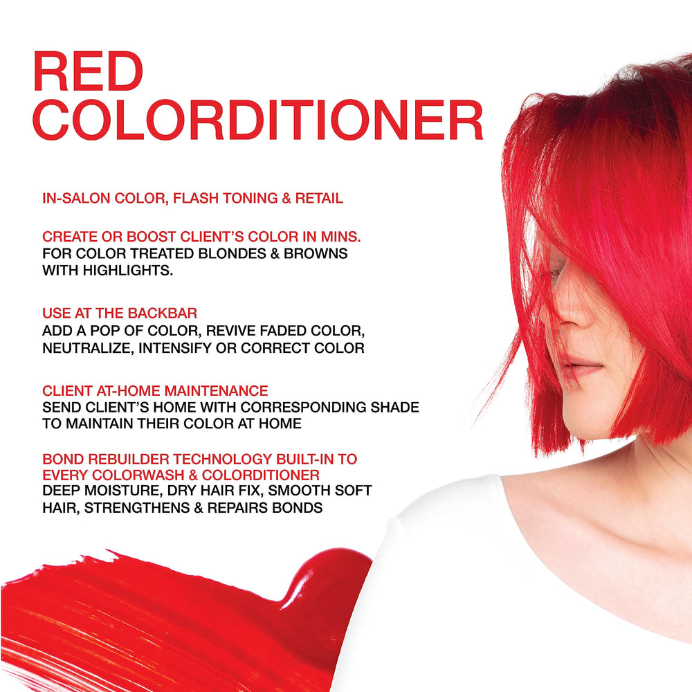Celeb Luxury red texture closeup demonstrating creamy color and conditioning benefit