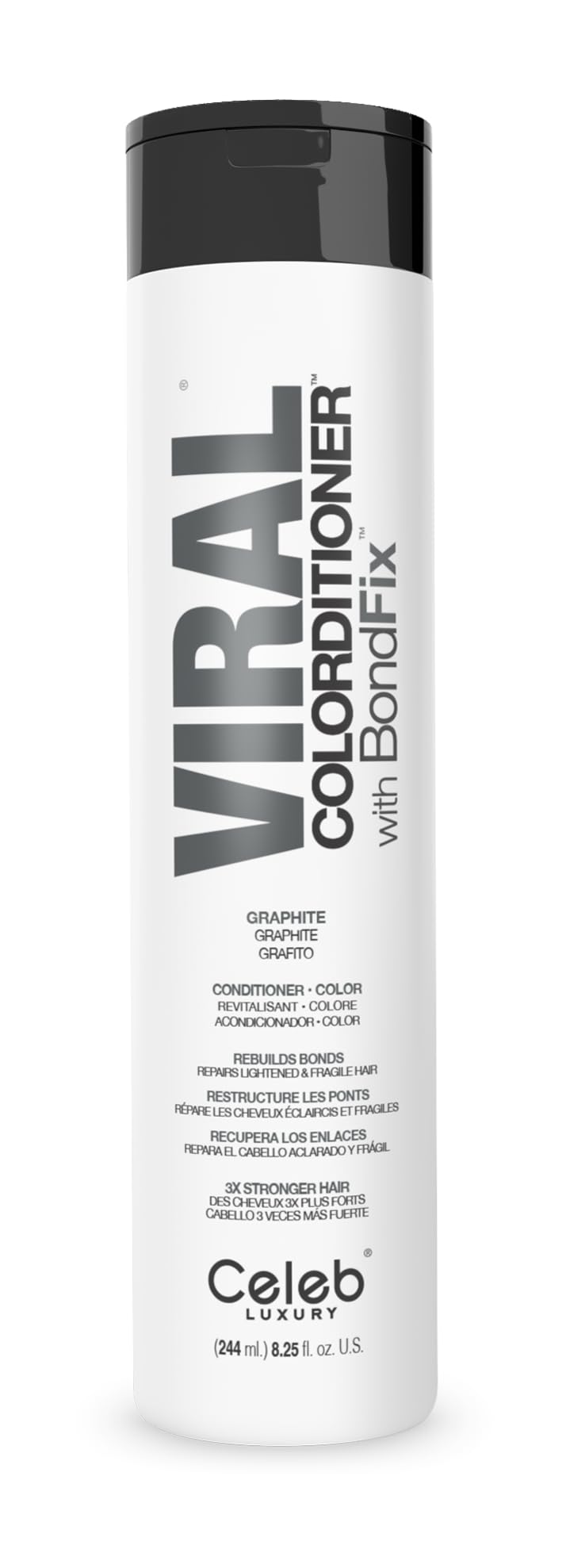 Celeb Luxury front packaging showing bottle and silver tone benefit